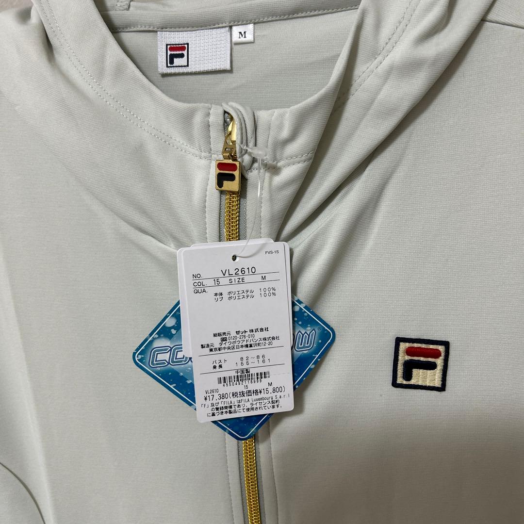 フィラ　テニスウェア　春夏フルジップパーカー　レディースＭサイズ☆新品タグ付き☆