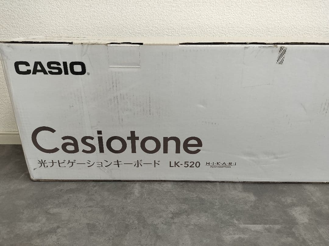CASIO 61鍵 ホワイトキーボード 本体とマイク付き