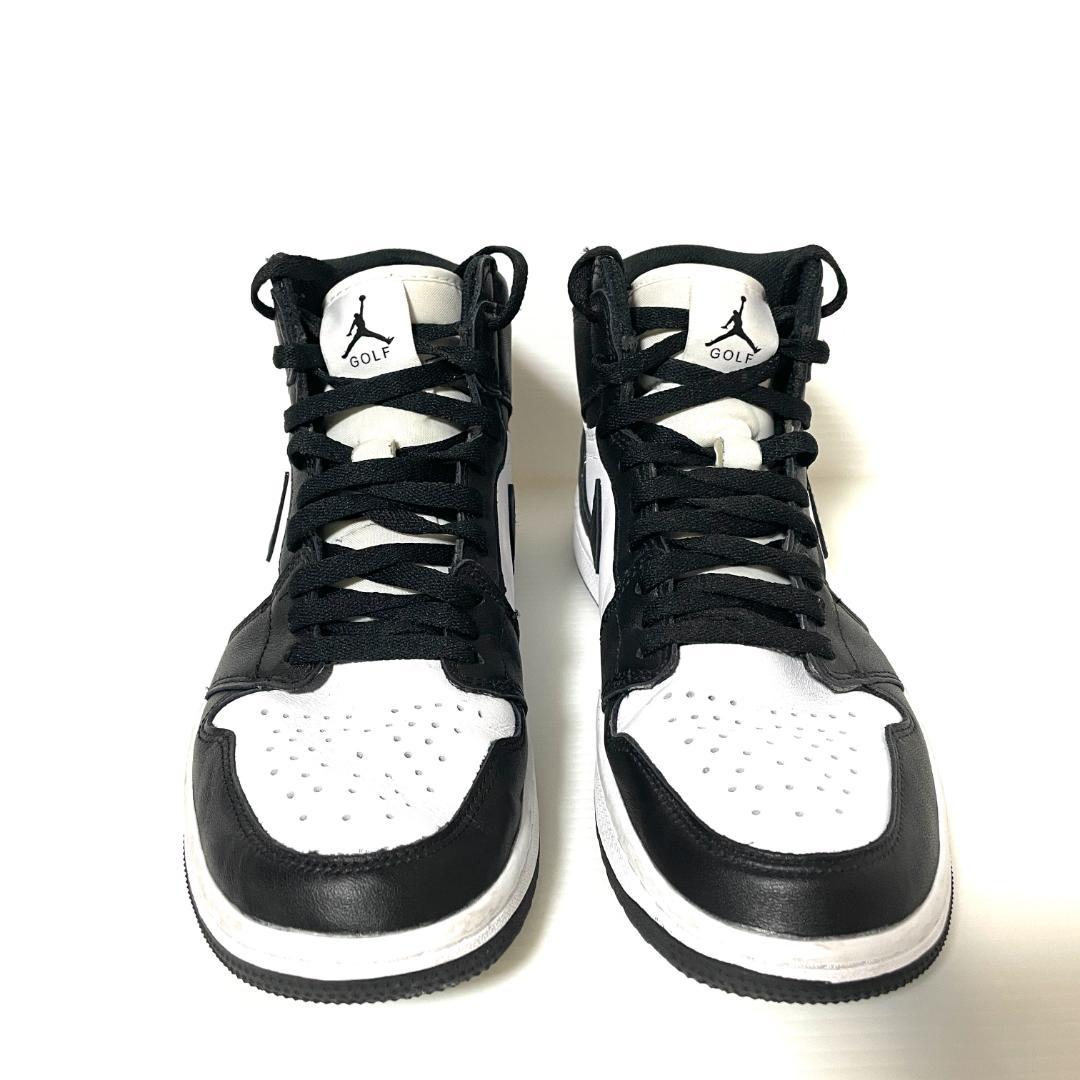 【フォロー割】 良品 ナイキゴルフ エアジョーダン1 High パンダ 27.5