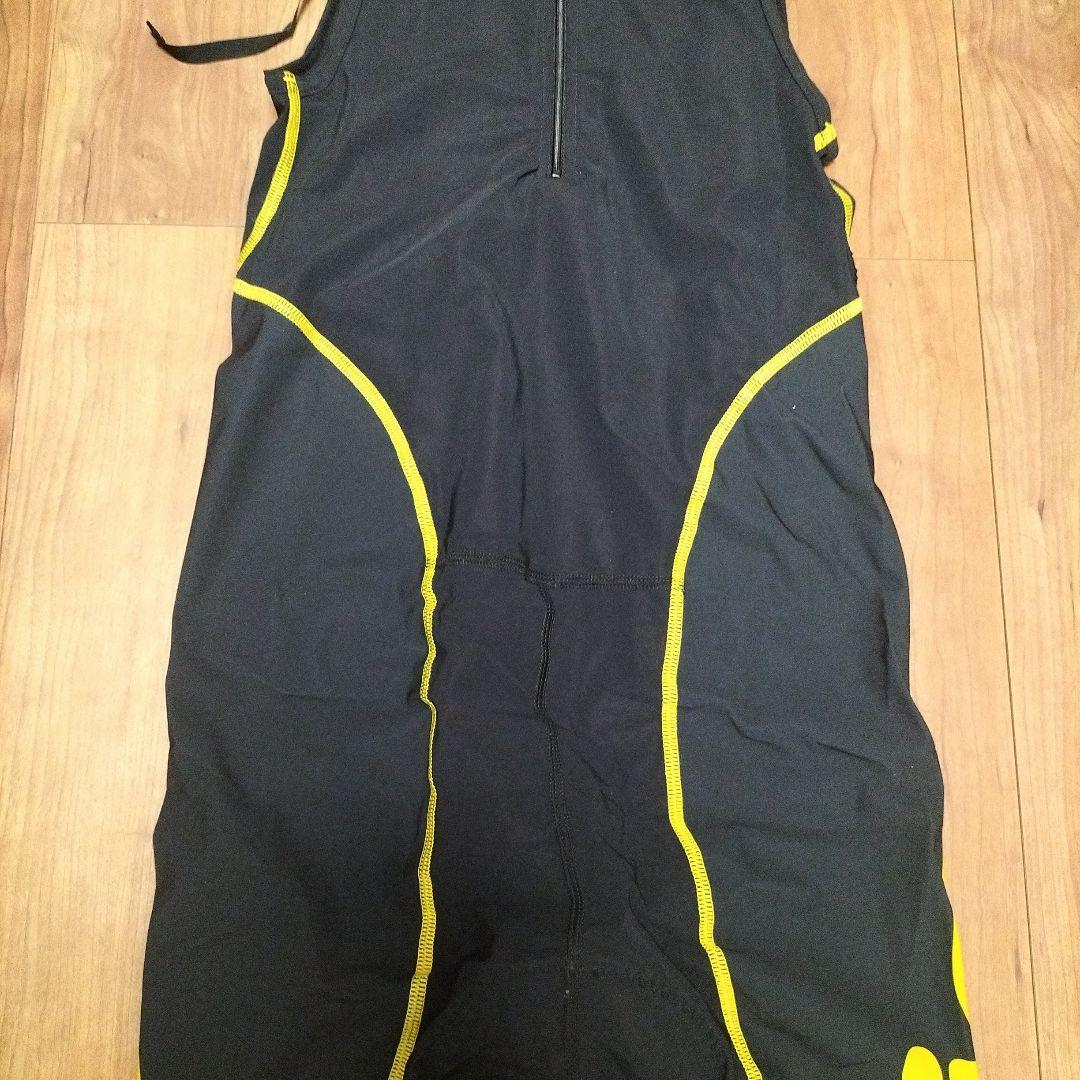 新品 メンズM レリック RERIC トライアスロン レース スーツ 黒黄　②
