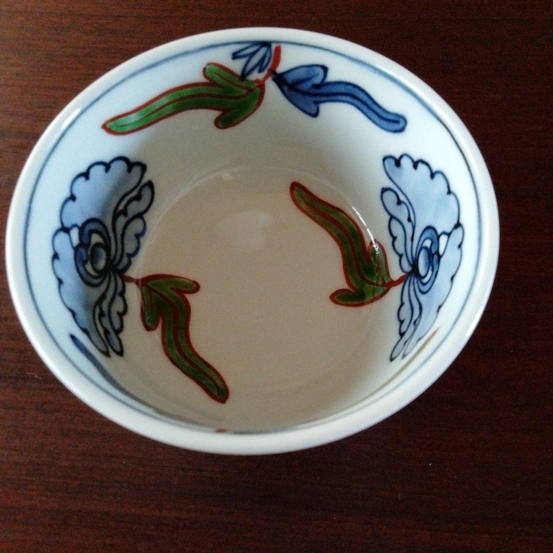 【美品】源右衛門 茶碗 菊牡丹 廃盤