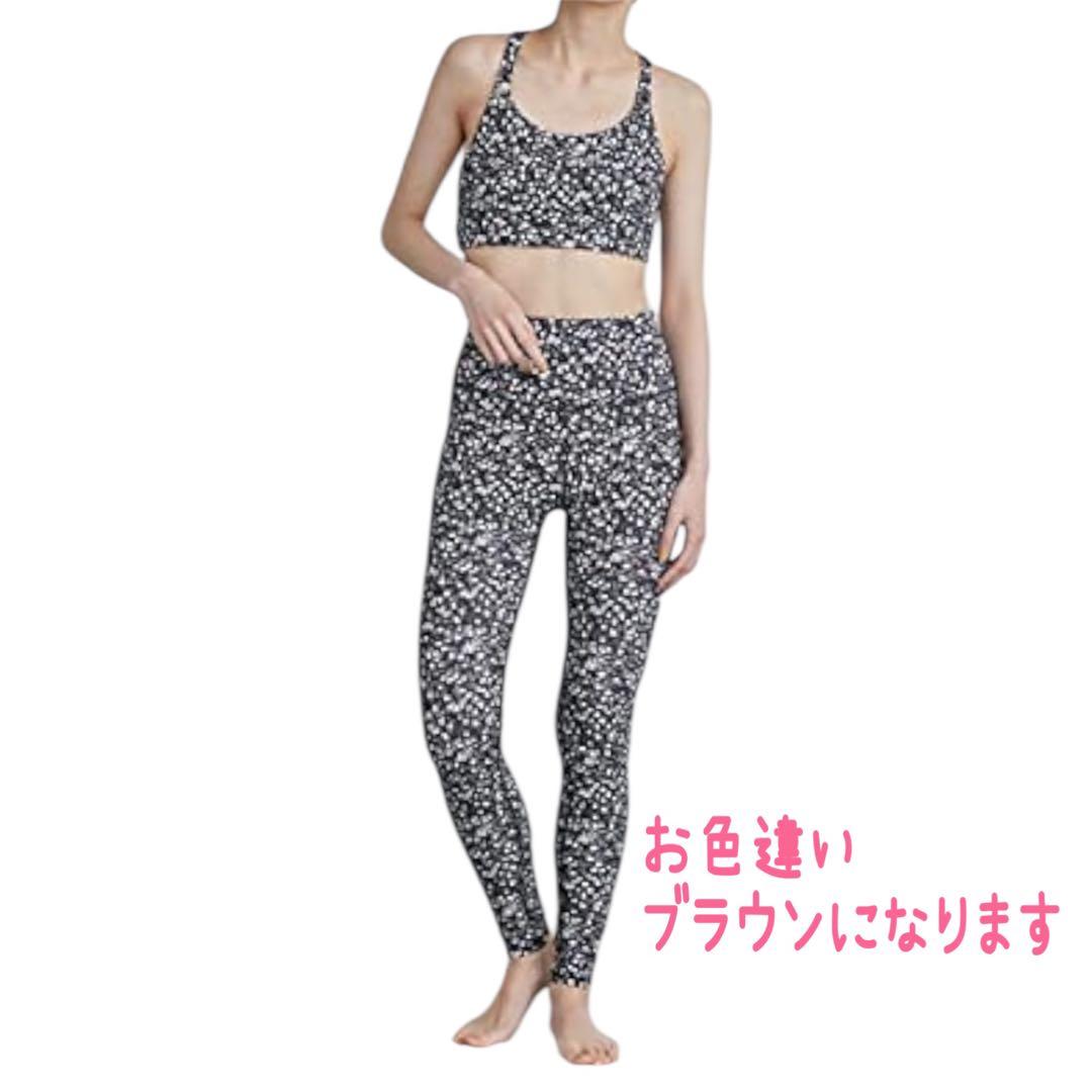 emmi エミ ヨガウェア ブラトップ ヨガパツン 上下セット フラワー 花柄