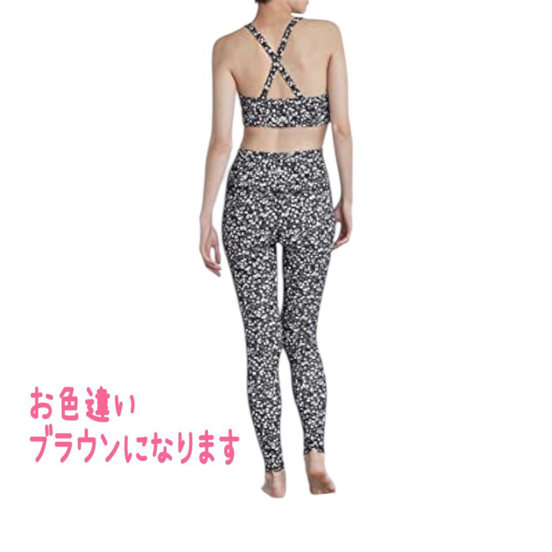 emmi エミ ヨガウェア ブラトップ ヨガパツン 上下セット フラワー 花柄
