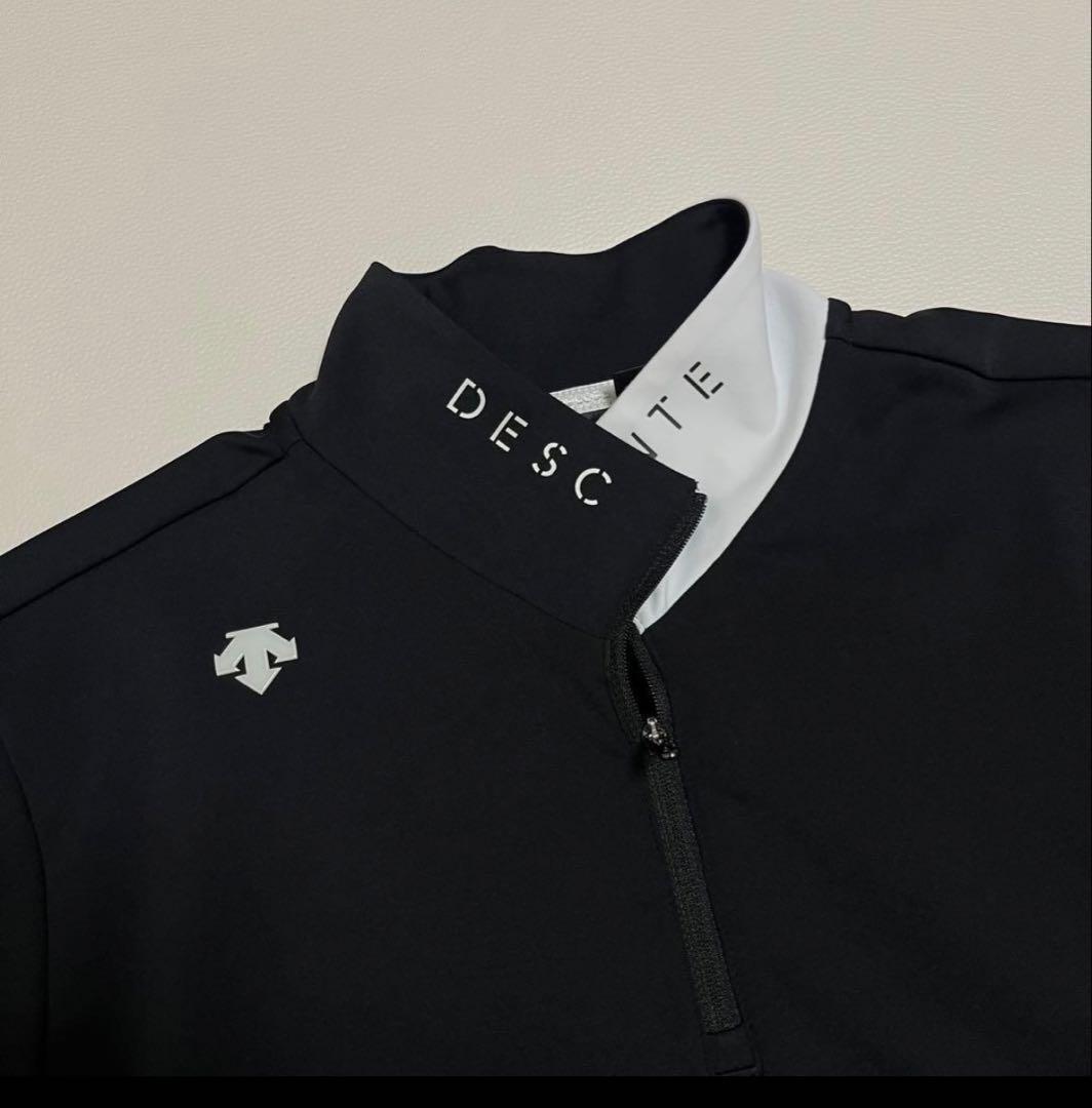 DESCENTE GOLF スペクタースムースストレッチ起毛スタンドジップシャツ