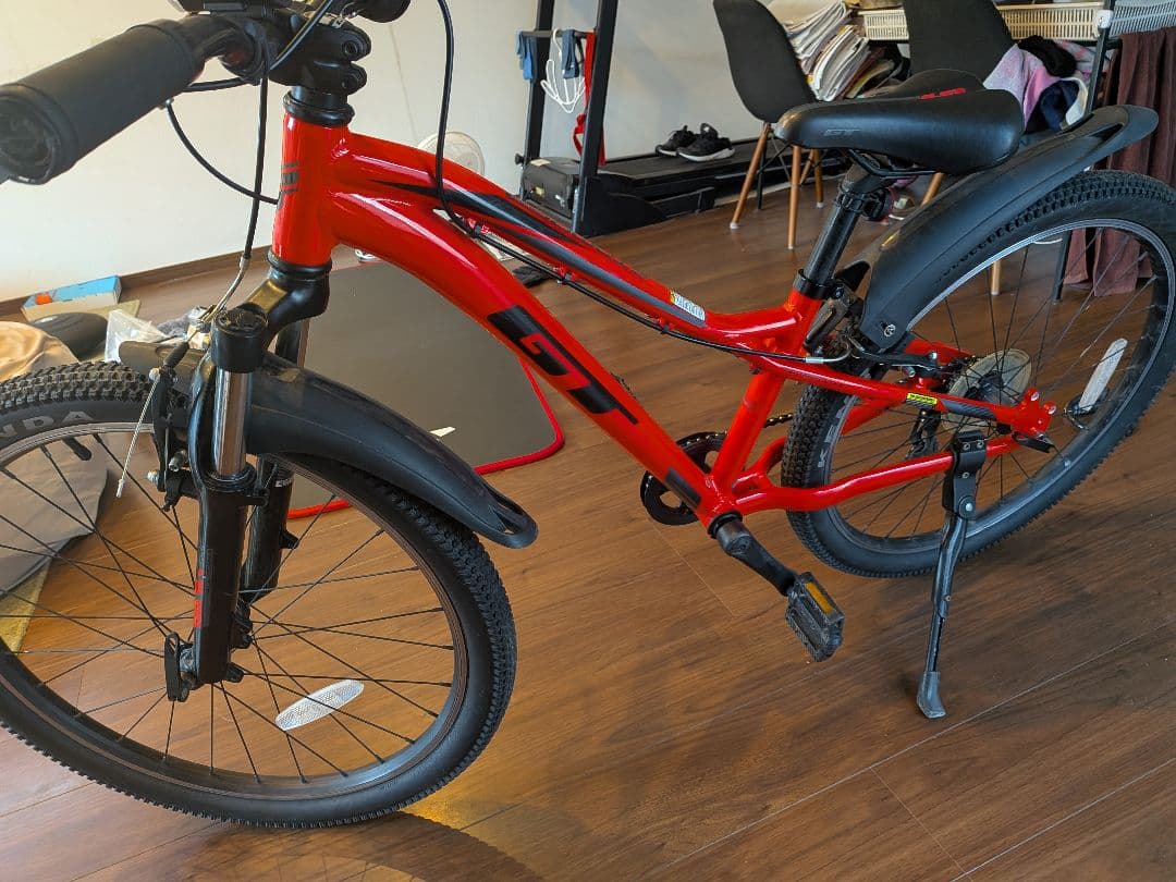 GT レッド マウンテンバイク24インチ