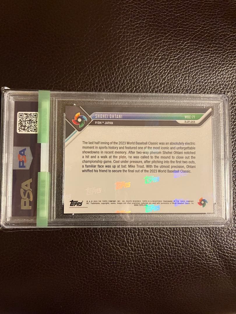 【PSA10】大谷翔平対トラウトWBC決勝Topps now#WBC71 NO2