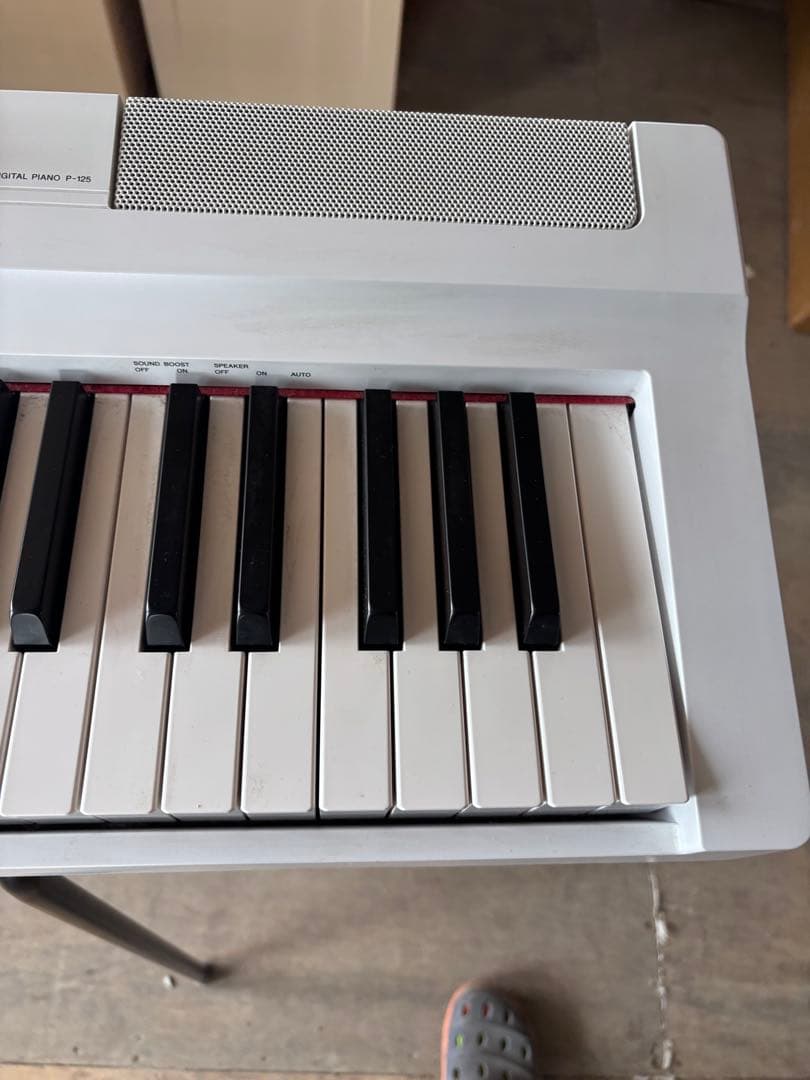 YAMAHA デジタルピアノ 88鍵 ホワイトp-125 2019年