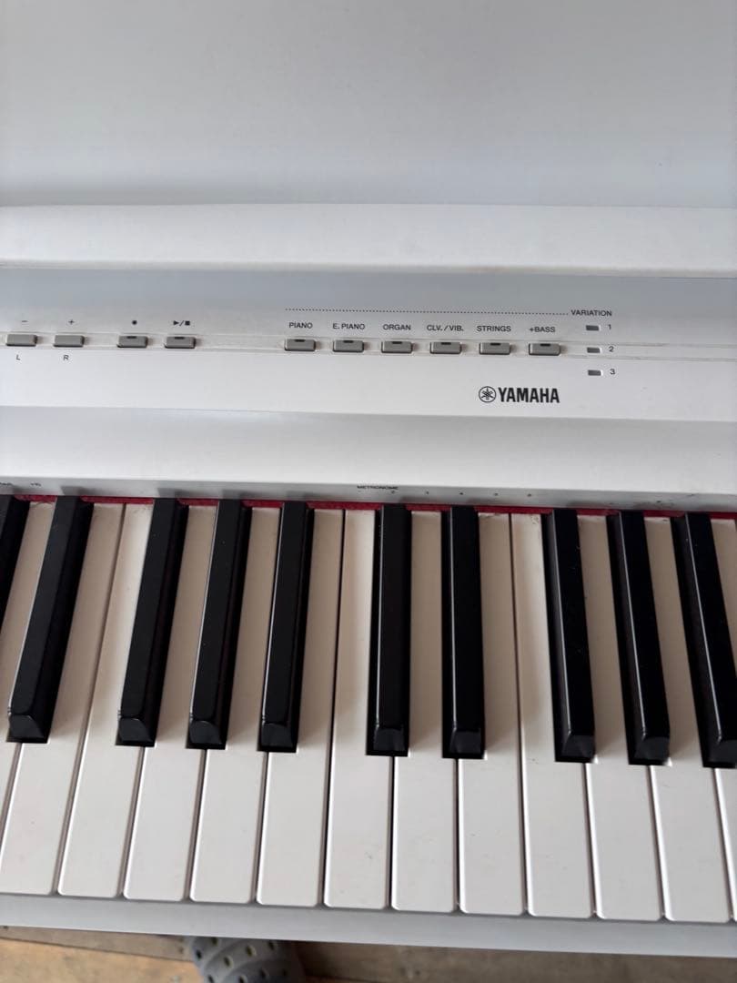 YAMAHA デジタルピアノ 88鍵 ホワイトp-125 2019年