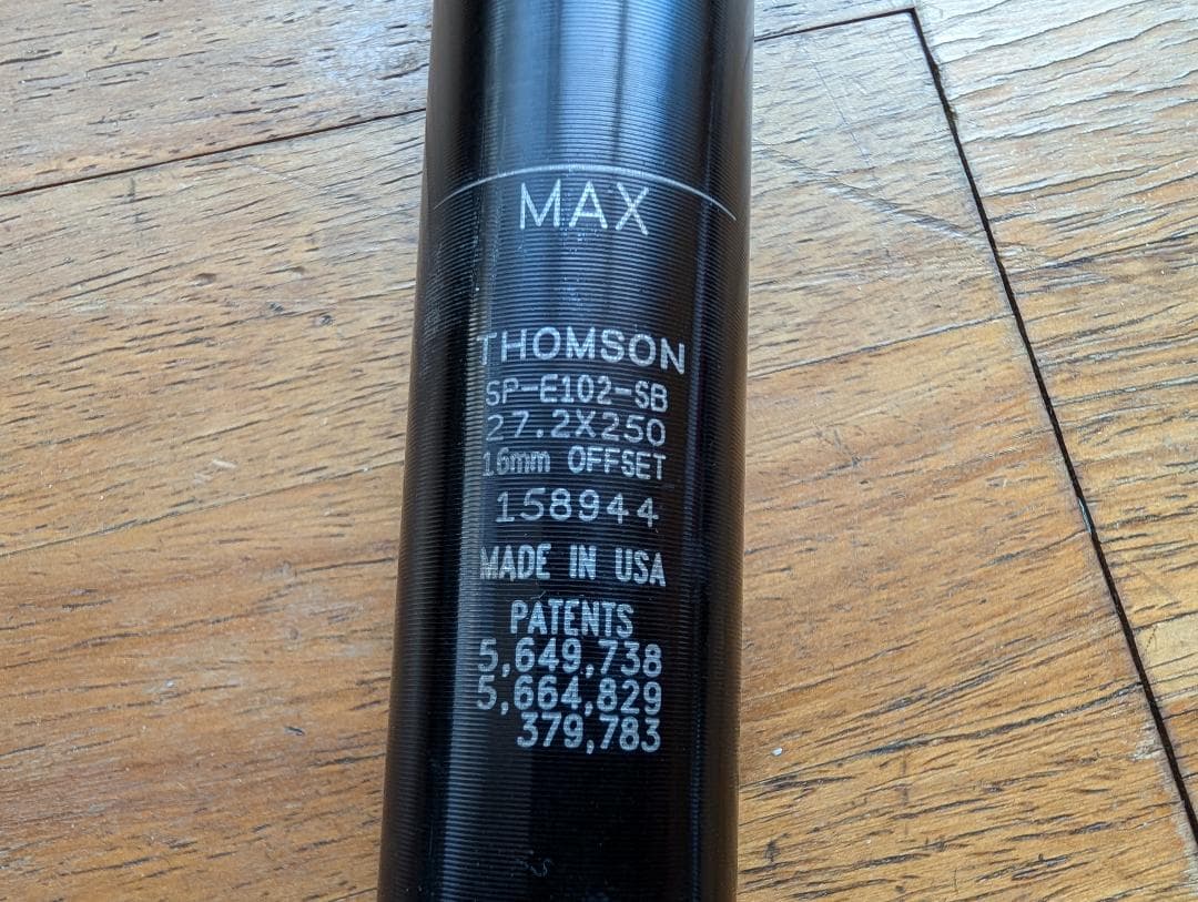 THOMSON Elite SETBACK 27.2✕250mm クランプセット