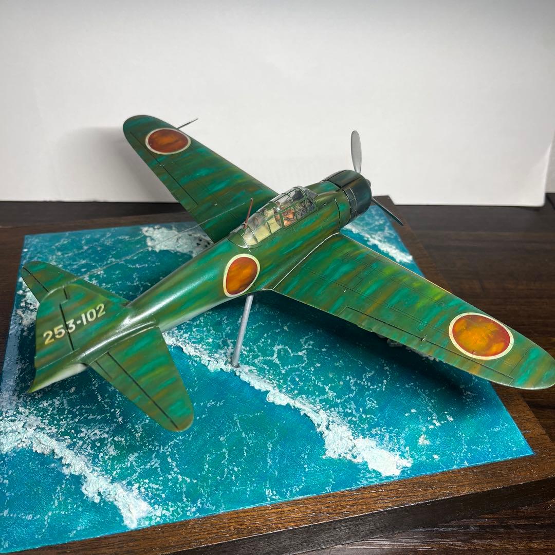 1/48 日本海軍　零式艦上戦闘機　五二型　ジオラマ