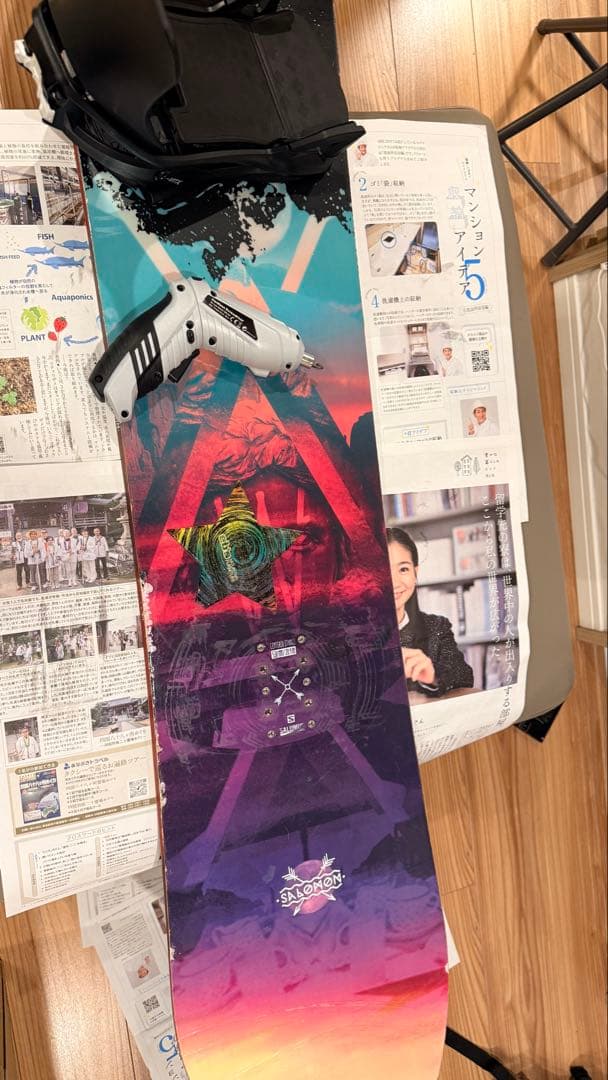 サロモン WANDER スノーボード 146cm 補修済