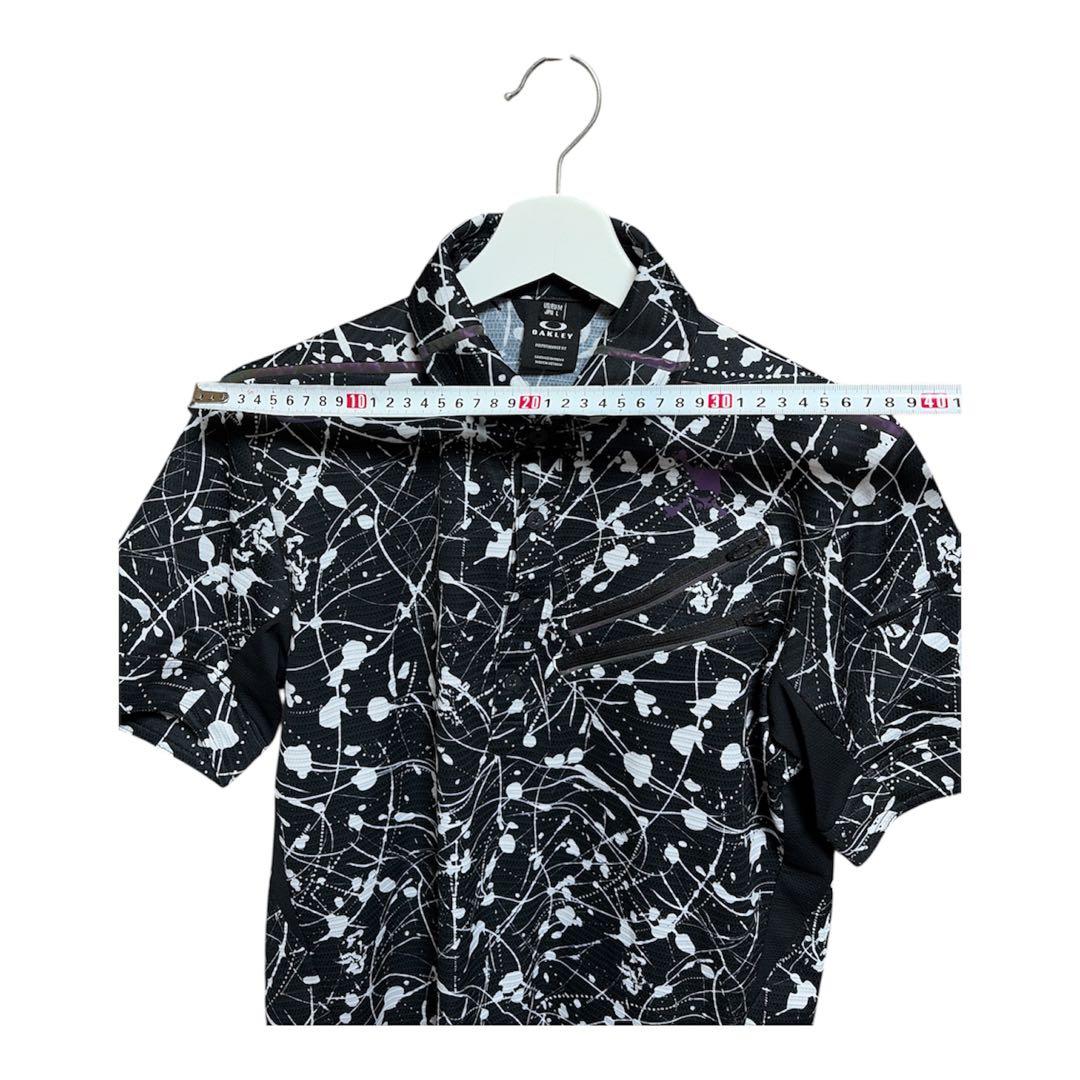 OAKLEY GOLF オークリー スプラッタープリント シャツ Lサイズ