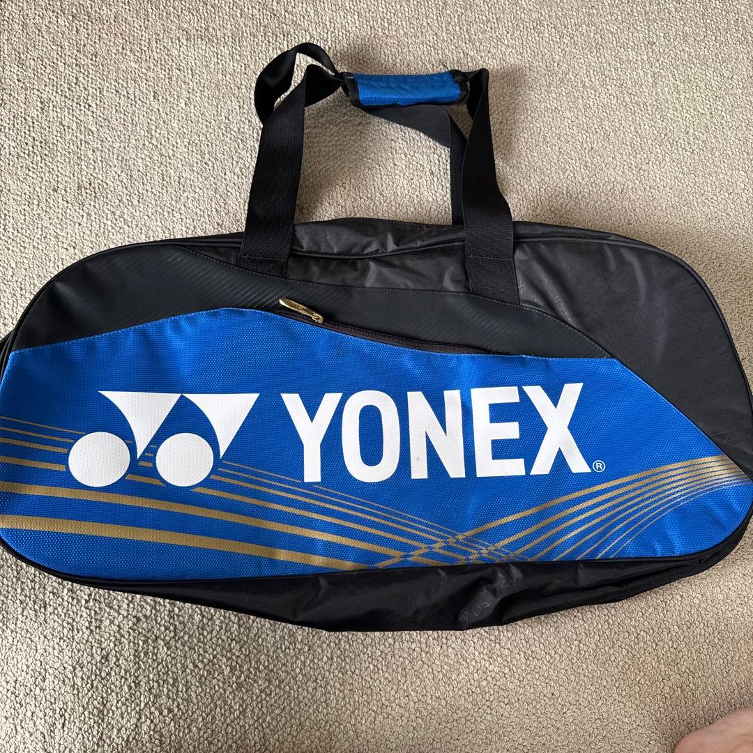 YONEX バドミントンバッグ 大容量 青/黒