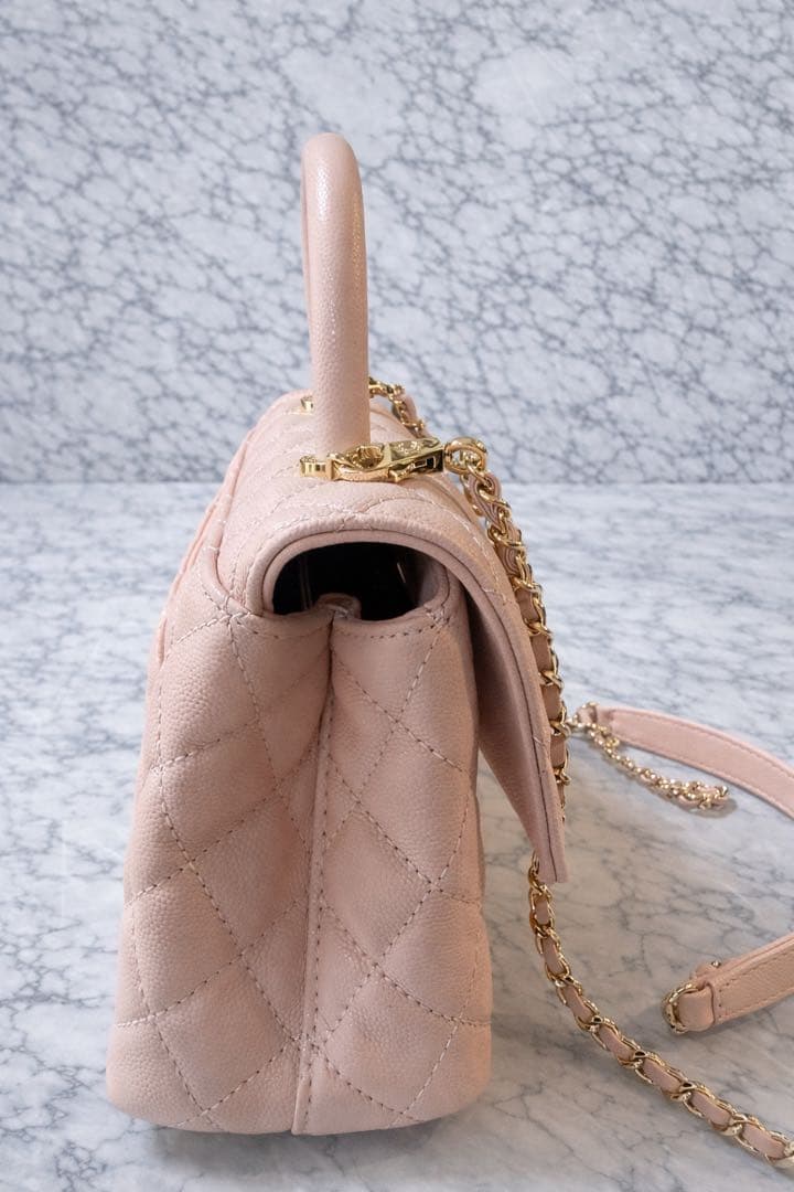 CHANELノベルティココハンドル　ピンク　(ノベルティ品最後)