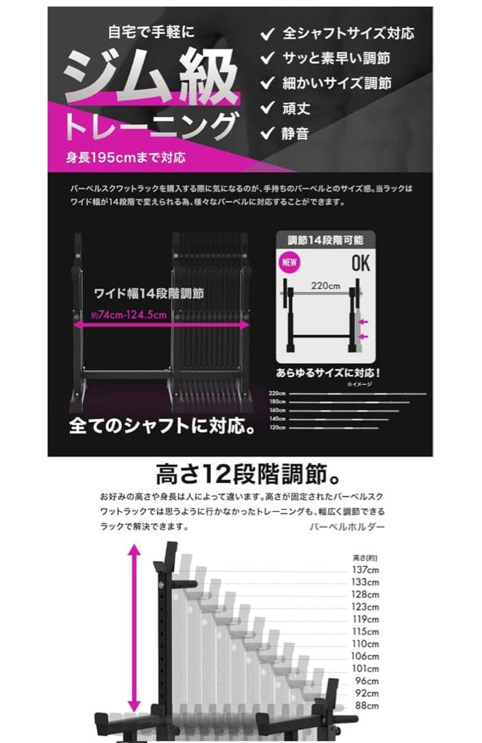 BARWING(バーウィング) バーベル ホームジム パワーラック