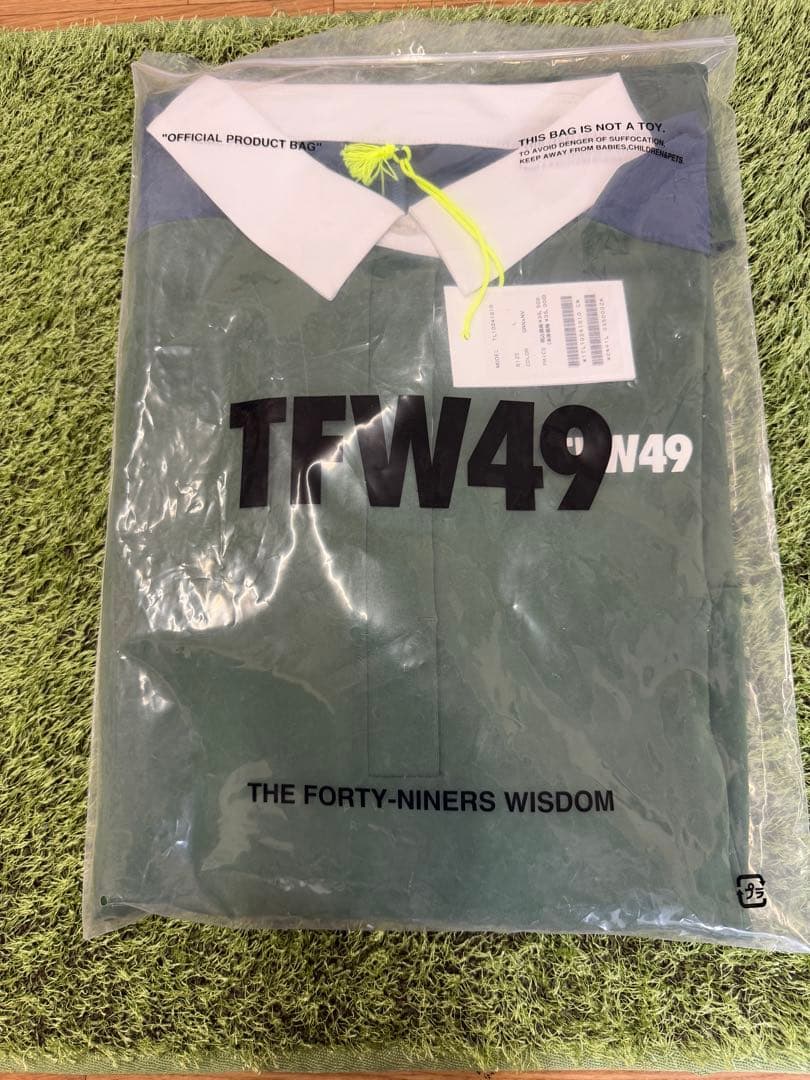 B*中様 新品正規品【TFW49/size L】ワンピース　長袖ポロシャツカット