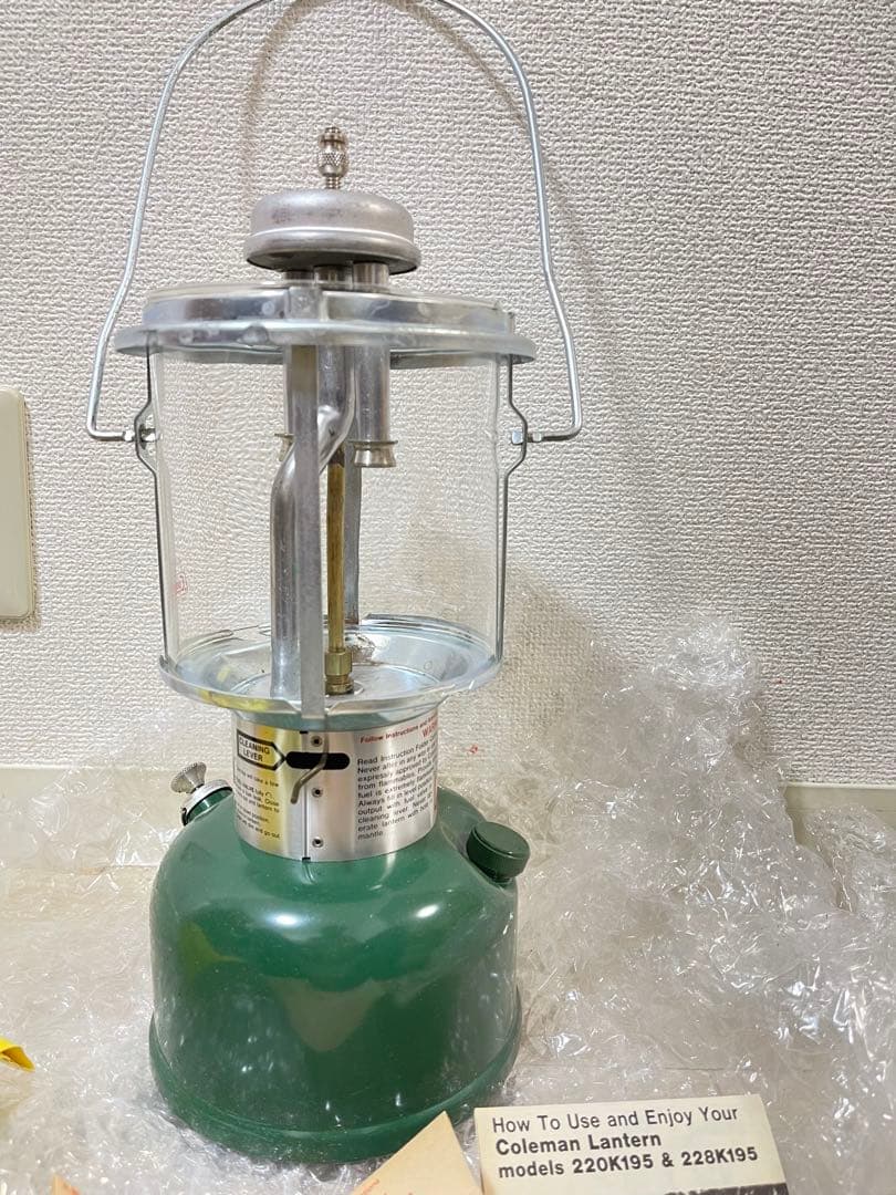ビンテージ新品未使用Coleman 220Kランタンガソリンツーマントルランタン