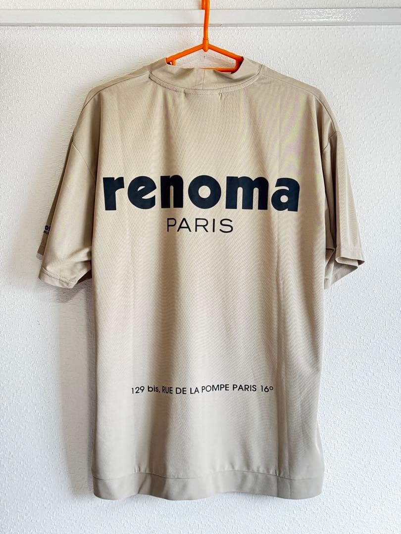 renoma ベージュ ロゴ入り シャツ Mサイズ 新品未使用