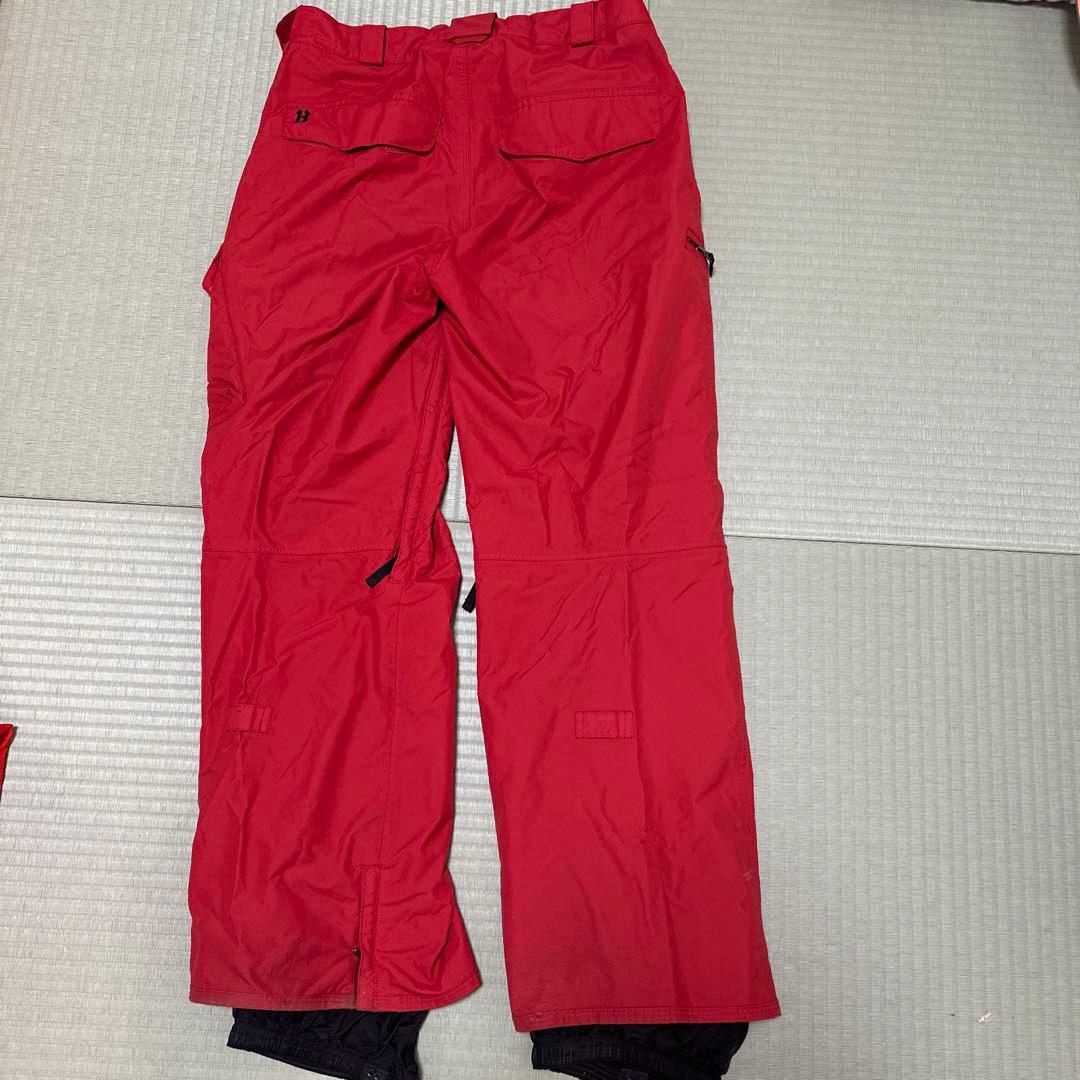 Burton スノボーパンツ　レッド　Lサイズ