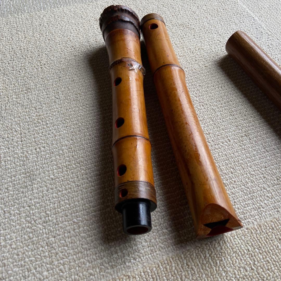 247尺八2本　一尺八寸管