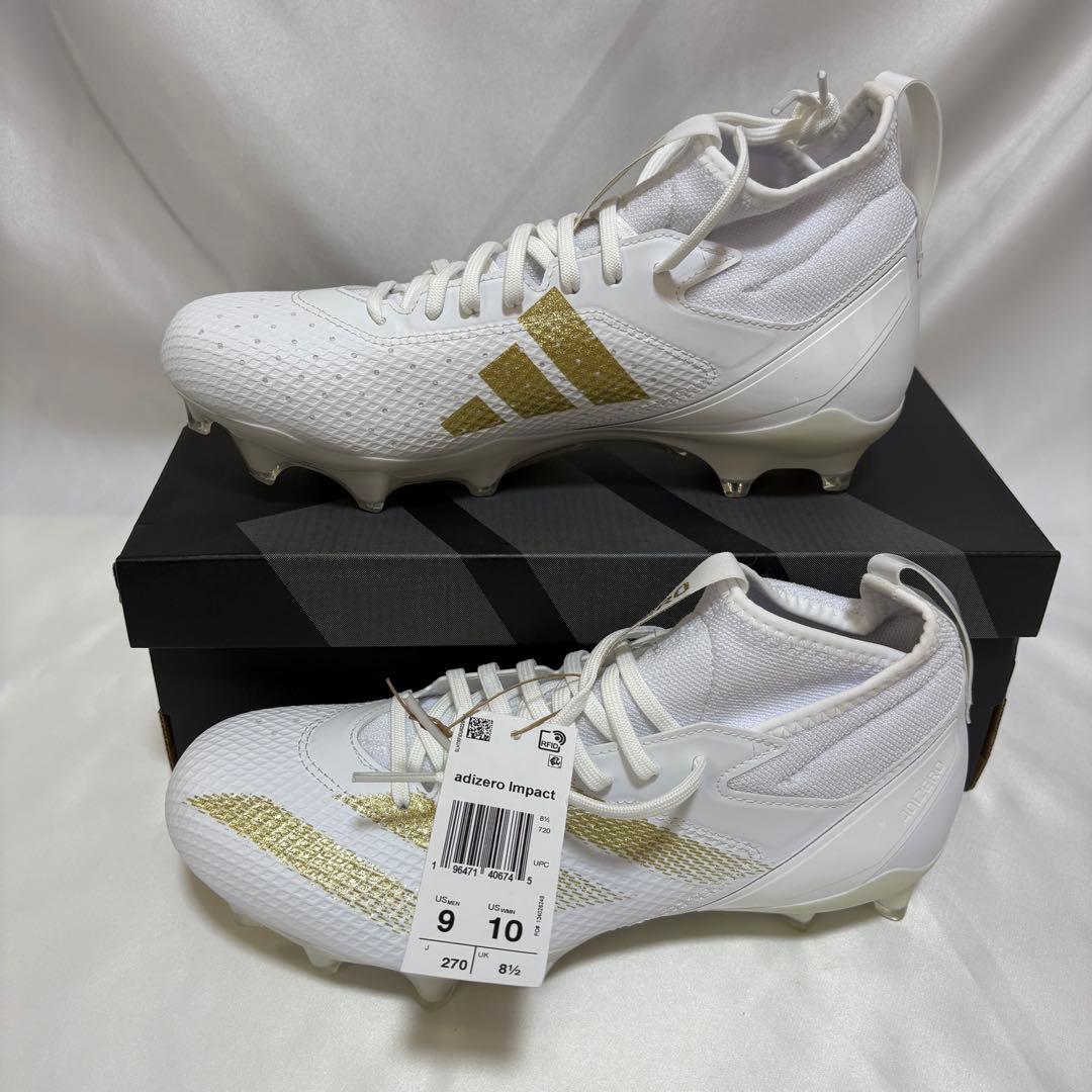 Adizero Impact Cleats　WHT/GLD　27.0㎝　D