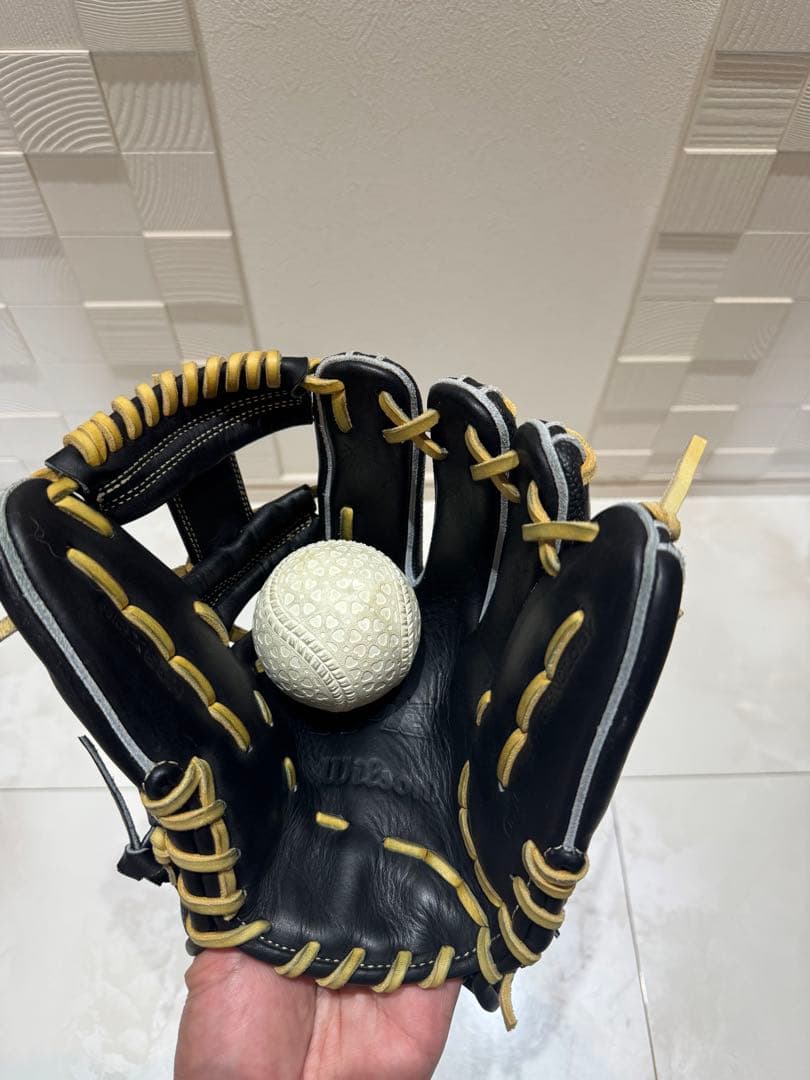 Wilson 軟式グローブ 黒/金