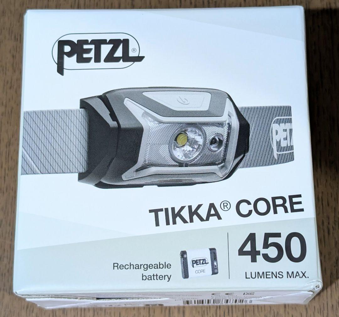 ペツル ティカコア PETZL TIKKA CORE 黒 新製品 未開封品