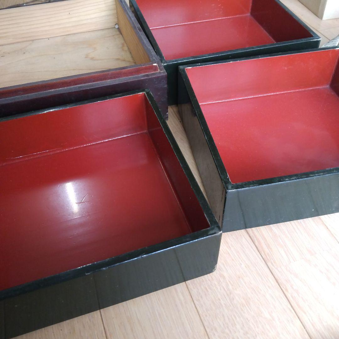 明治レトロ 骨董 お重3段です。