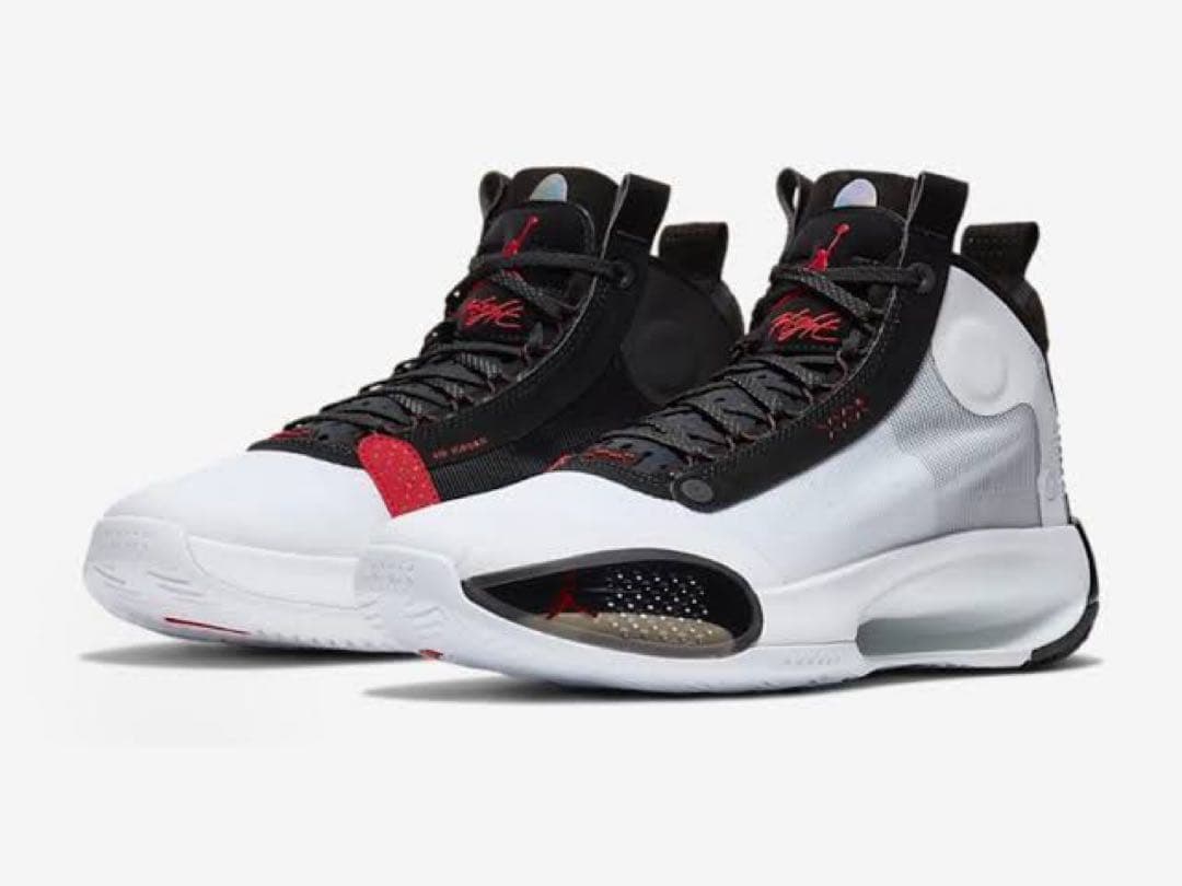 Air Jordan 34 ホワイト/ブラック/レッド　NIKE
