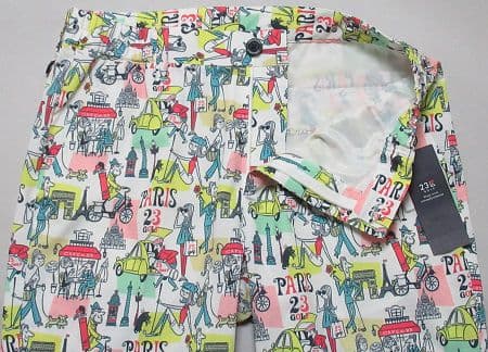 新品 23区ゴルフ イラストレーターコラボ ショートパンツ/L/ホワイト