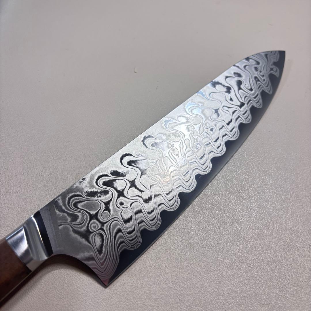 210mm ダマスカスシェフナイフ ダマスカス牛刀　切れ味抜群'ᘗ