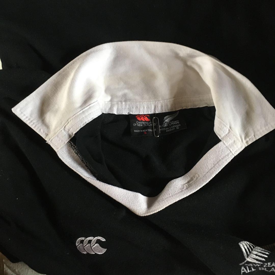 ALL BLACKS ラガー シャツ S ブラック