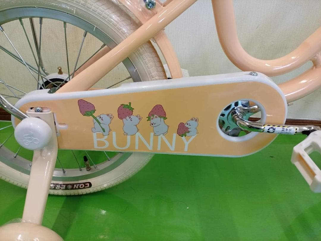 子供用自転車 BUNNYデザイン 18インチ Yellow