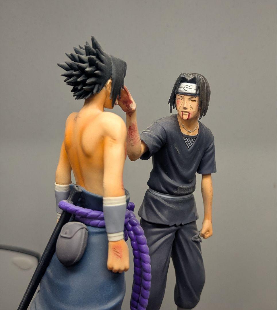 半ジャンク品 リペイント ナルト 一番くじ ラストワン賞 うちはサスケ イタチ