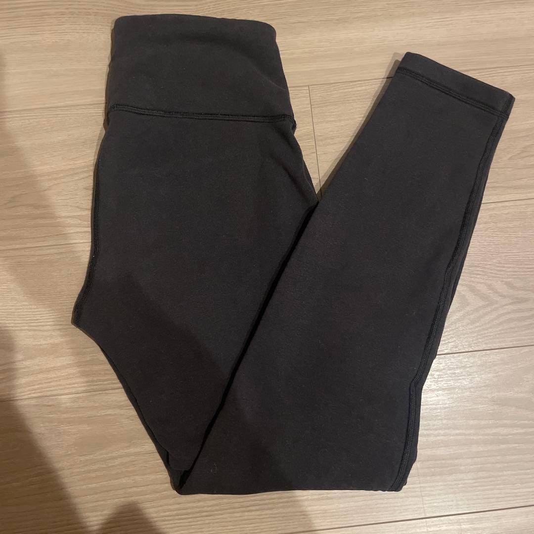ルルレモン　ハイライズ　レギンス　ハイウエスト　タイツ　ヨガパンツ　6 黒