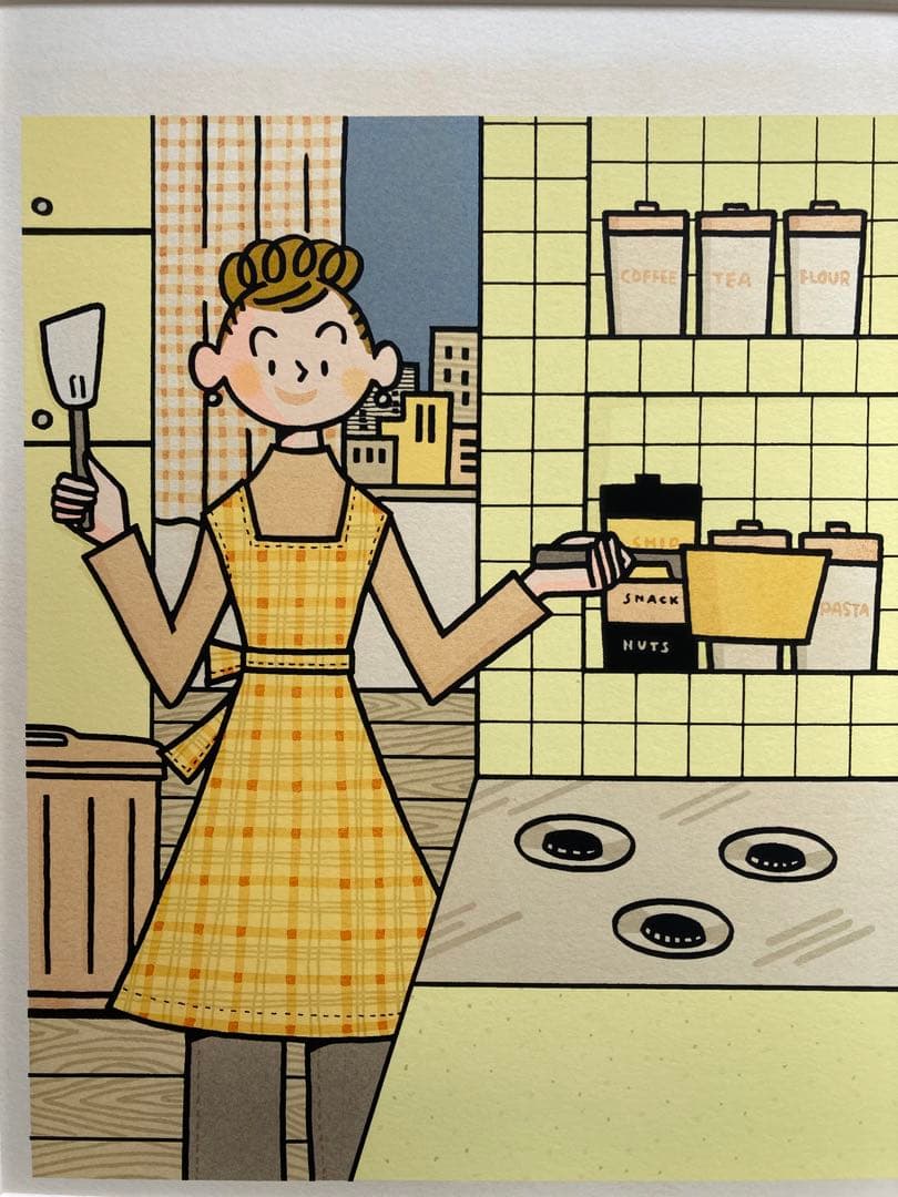 上田三根子イラスト　シルクスリーン　3/20エディション