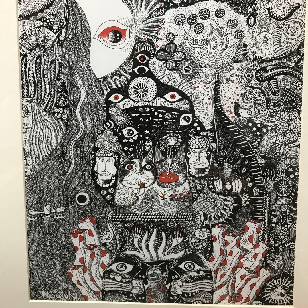 画家　鈴木信也　ペン画