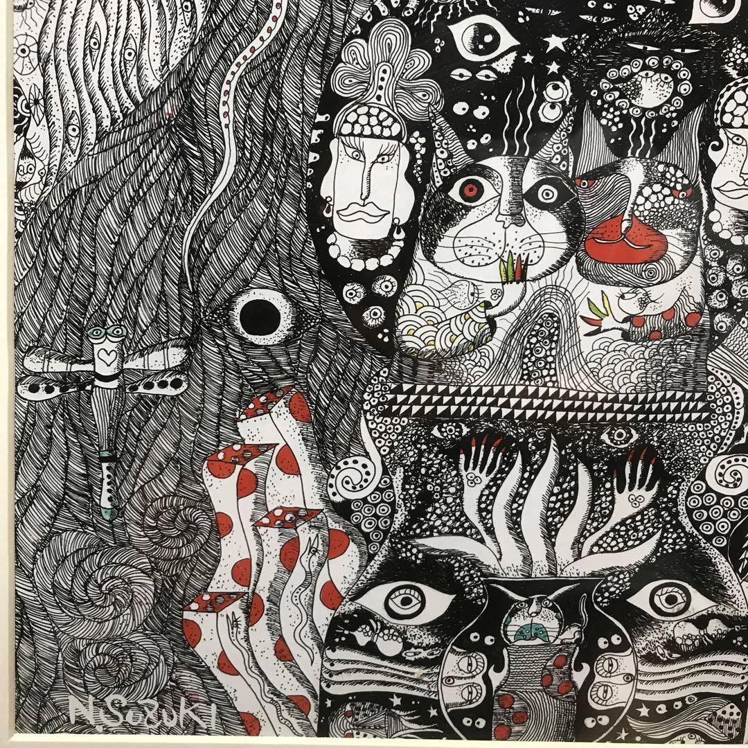 画家　鈴木信也　ペン画