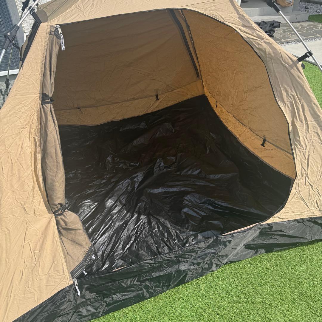 美品 DOD カンガルーテントM コットン　ワンタッチテント
