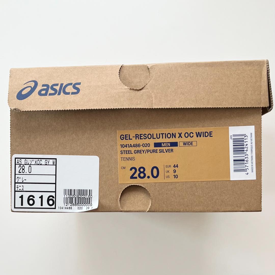 シューズ(男性用) ASICS GEL-RESOLUTION X OC WIDE 28cm