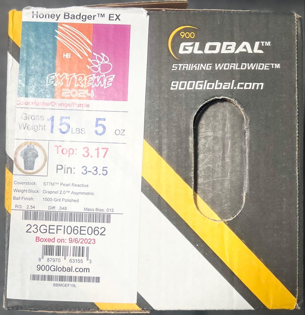 ★15ポンド新品★ハニーバジャーエクストリーム2024★GLOBAL★ABS★