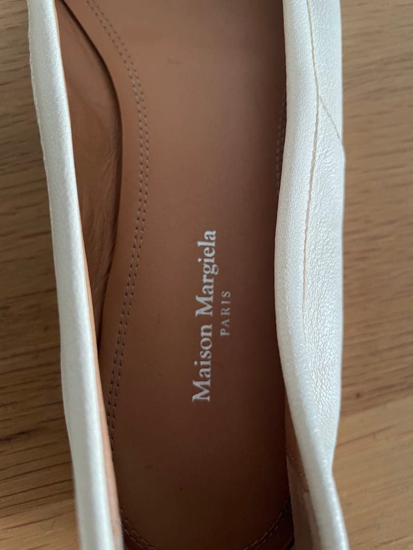 訳あり品Maison Margiela タビ バレエシューズ ホワイト