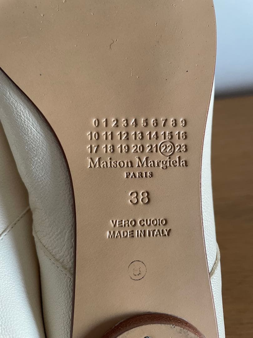 訳あり品Maison Margiela タビ バレエシューズ ホワイト
