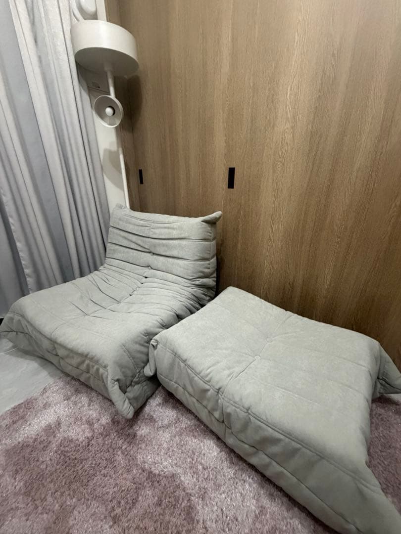トーゴ　togo 1人がけソファ　グレー リプロダクト品 【ソファ】