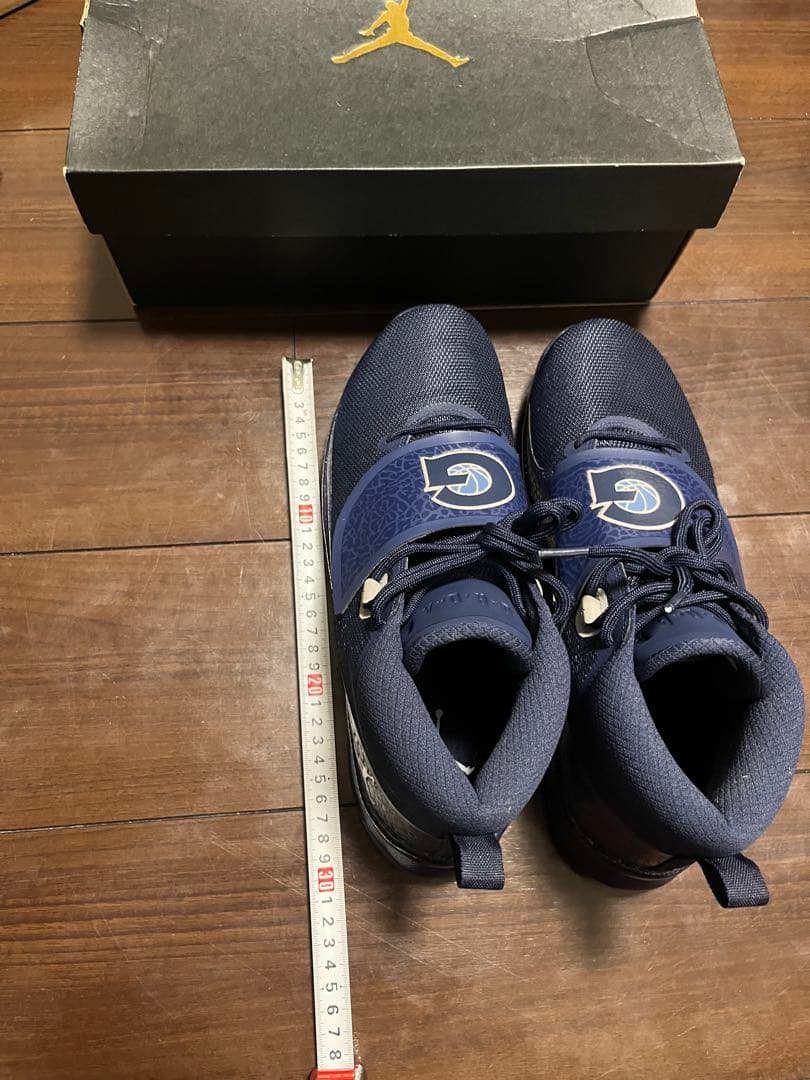 【新品カスタム】Jordan バスケットボールシューズ ネイビー