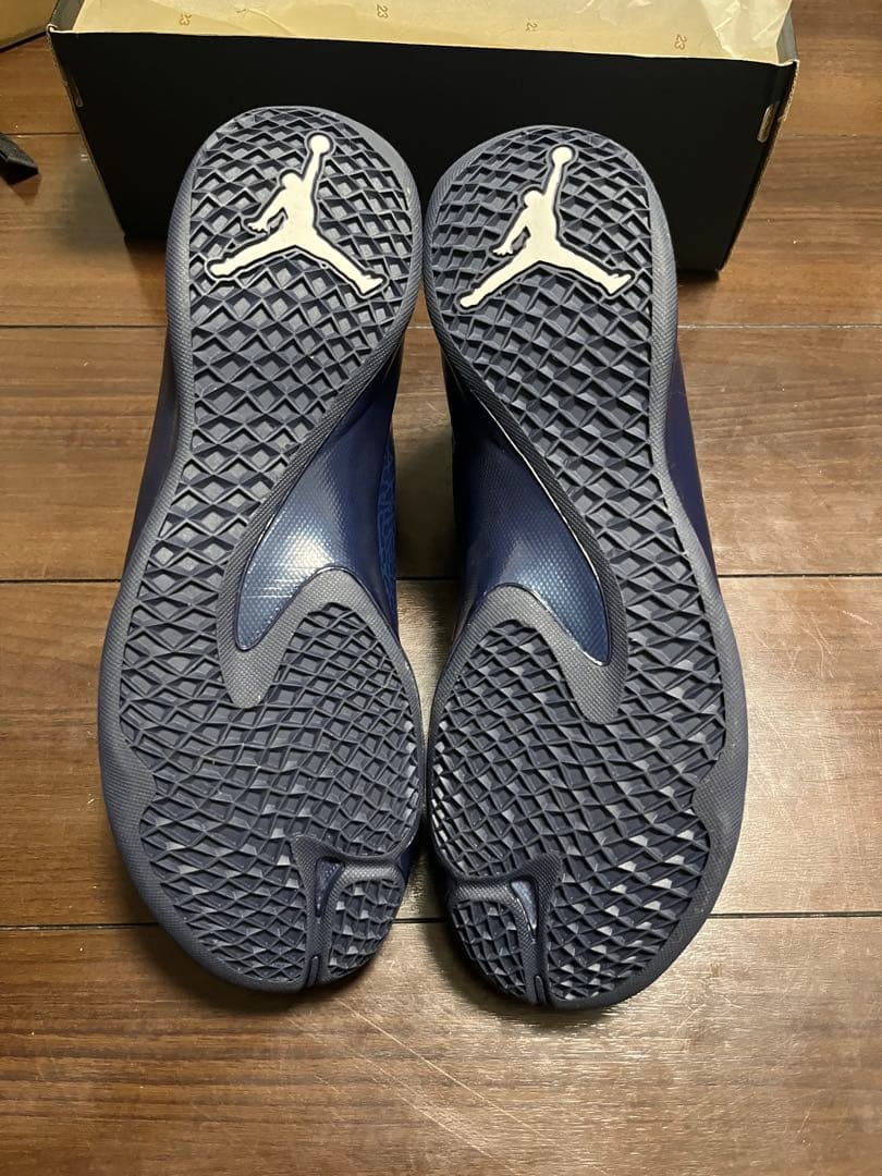 【新品カスタム】Jordan バスケットボールシューズ ネイビー