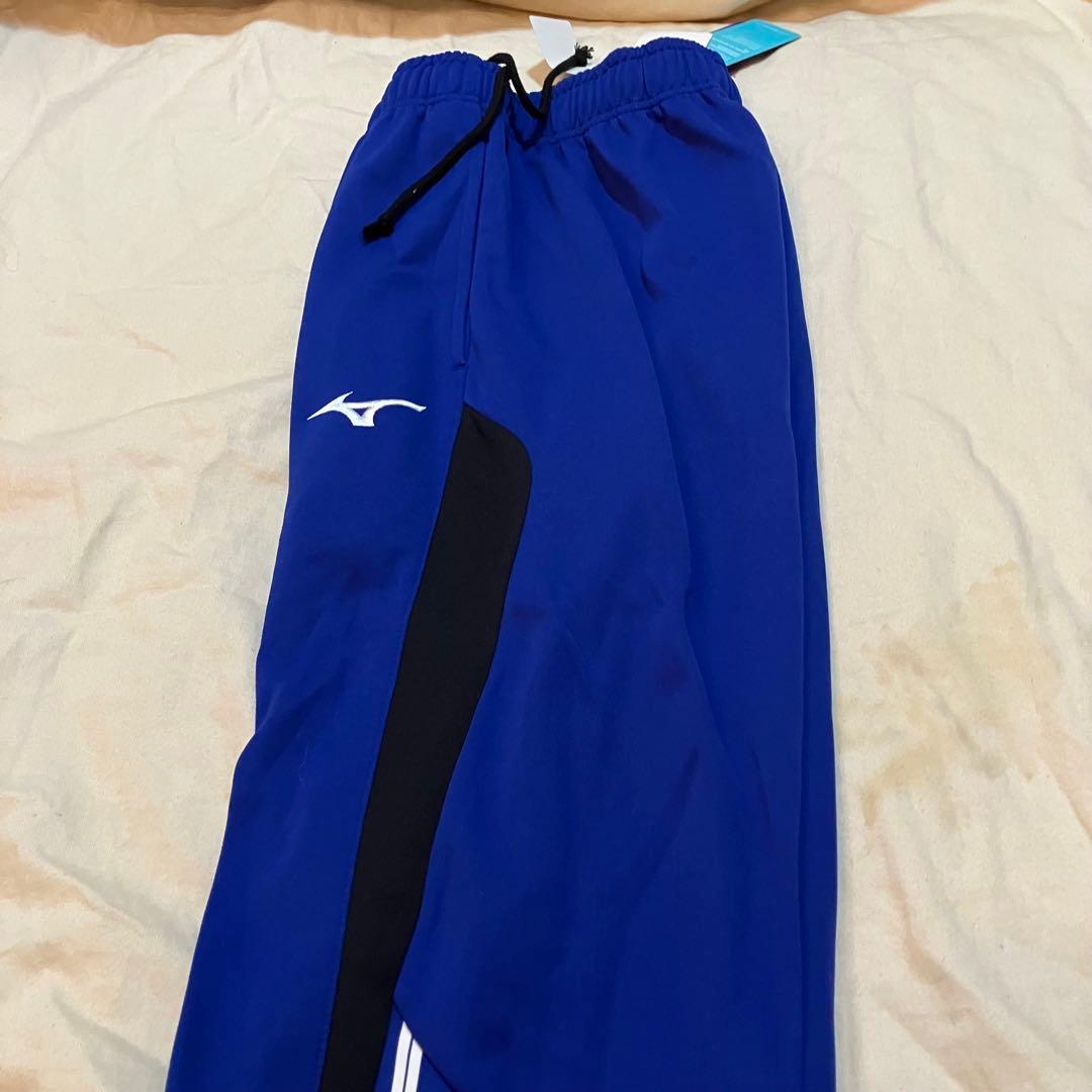 Mizuno ジャージ上下 青 Mサイズ未使用(送料込み)刺繍ロゴセットアップ