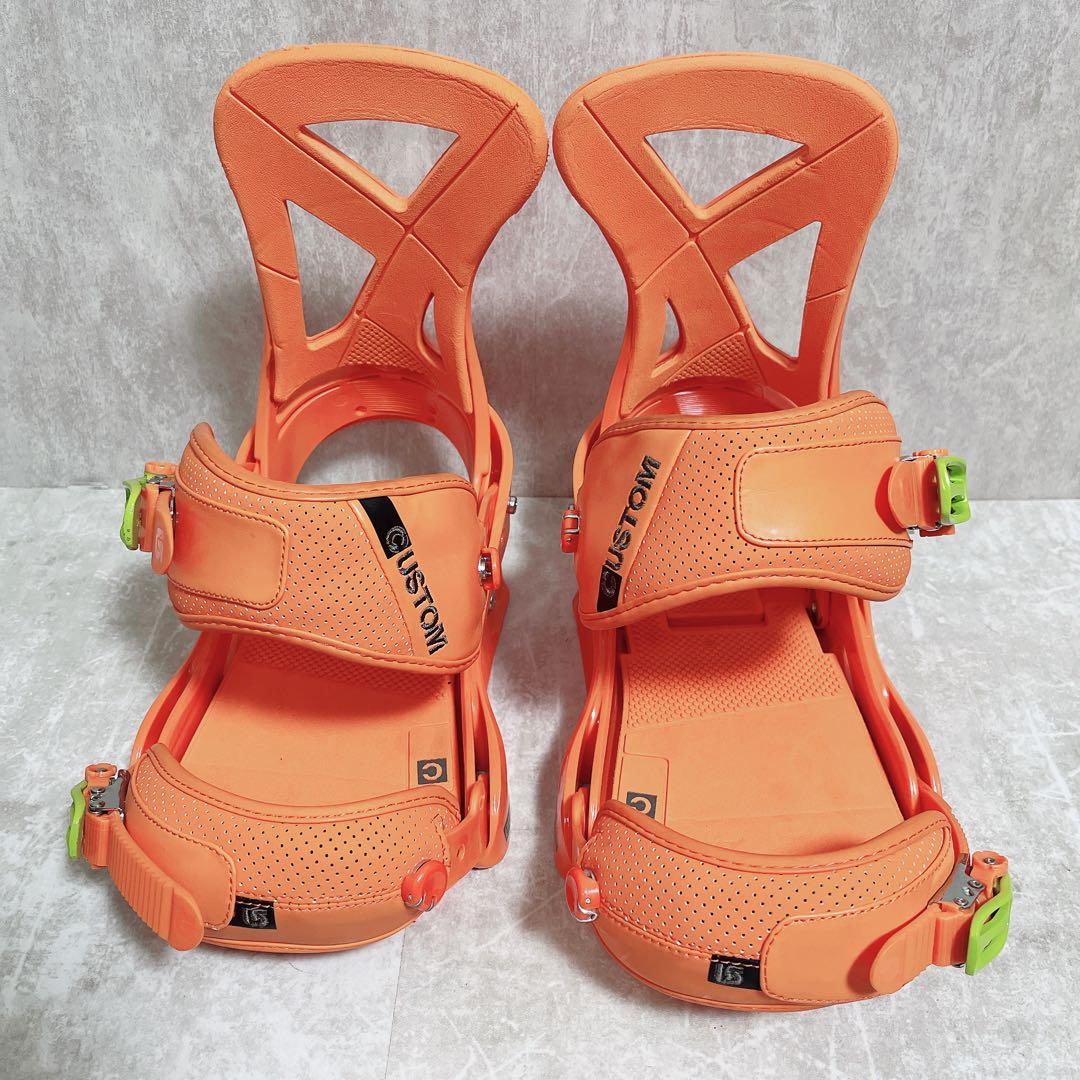 BURTON CUSTOM ビンディング Mサイズ オレンジ