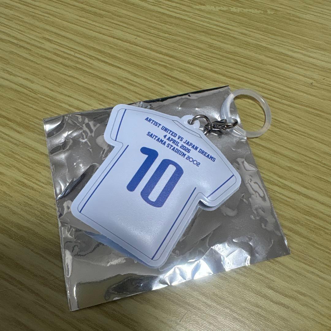 サッカーシャツ型キーホルダー 10番M!lk山中柔太郎