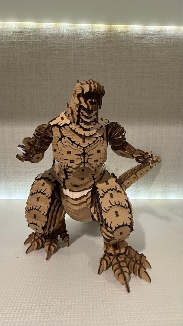 木製 ゴジラ フィギュア 約30cm